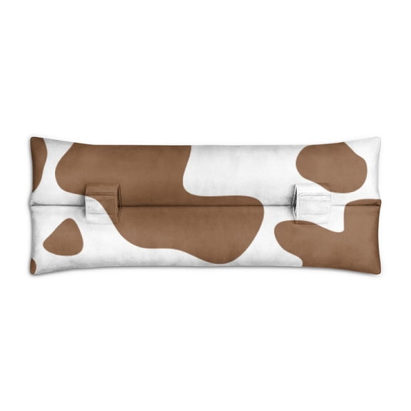 Black and White Cow Art Seatbelt Pillow - Post Mastectomy & Chest Surgery Comfort Cushion, Minimalist Country-Themed Design for Women, Universal Fit Car Belt Pressure Relief