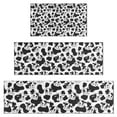 thumbnail image 1 of Black White Cow Pattern Kitchen Rugs Sets Of 3,Kitchen Runner Rugs Non Skid Washable,Decorative Kitchen Floor Mats for Kitchen,Sink,Laundry,17"x30"+ 17"x47" + 17"x59", 1 of 6