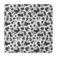 thumbnail image 1 of Black White Cow Pattern Square Fitted Tablecloth with Elastic Edge,Square Table Cover,Washable Elastic Table Cover for Home Kitchen Party Decor 34"x34", 1 of 6