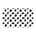 thumbnail image 1 of Black White Cow Print Door Mat for Indoor, Welcome Door Mats Front Entrance Rug, Non-Slip Bathroom kitchen Rugs for Inside Floor, Small Rug Dog Door Mat 20X31.5 Inch, 1 of 5