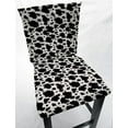 thumbnail image 1 of Black & White Cow Spots Dining Room Chair Back Covers or Seat Covers by Penny's Needful Things (Seat Cover Only), 1 of 3