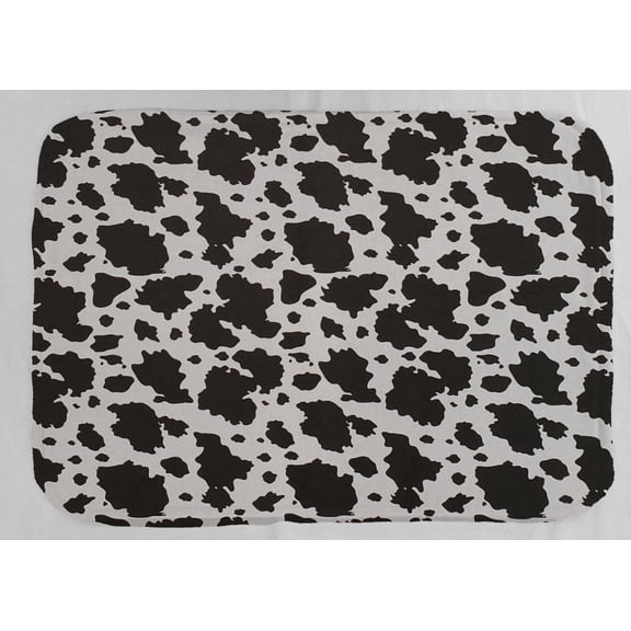 Black & White Cow Spots Dish Drying Mat by Penny's Needful Things (White)