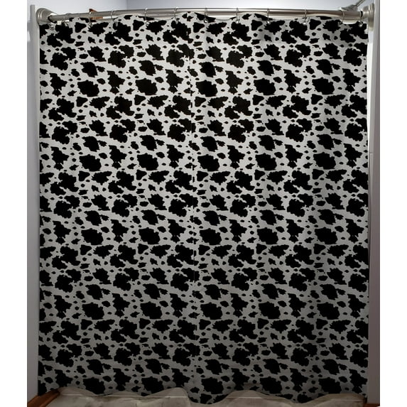 Black & White Cow Spots Shower Curtain by Penny's Needful Things