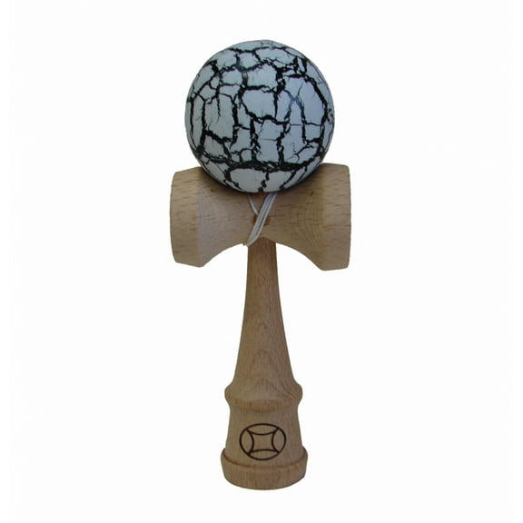 Black/White Crackle Kendama