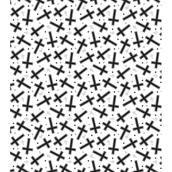 Black & White Cross Pattern Edible Chocolate Transfer Sheet, by Tnct. (1 Count)
