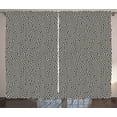 thumbnail image 1 of Ambesonne Black and White Curtains 2 Panel Set, Maze Labyrinth, 108" x 90", Black and White, 1 of 3
