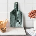 thumbnail image 1 of Black and White Cutting Board, Eiffel Tower with Blossoming Trees Historical Paris Famous Landmark France, Tempered Glass Cutting and Serving Board, Wine Bottle Shape, Blue Grey, by Ambesonne, 1 of 5