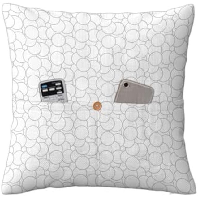 Black White Decorative Square Throw Pillow Covers Vertical Square