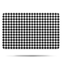 Black White Diamond Checkered Pattern Bathroom Rugs Mat,Non Slip Microfiber Bathroom Rug,Rubber Backing,Soft Bathroom Mats for Bathroom Floor,Tub and Shower,17x27in(43x68cm)