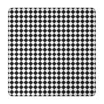 thumbnail image 1 of Black White Diamond Checkered Pattern Square Fitted Tablecloth with Elastic Edge,Square Table Cover,Washable Elastic Table Cover for Home Kitchen Party Decor 34"x34", 1 of 6