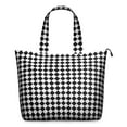 thumbnail image 1 of Black White Diamond Checkered Pattern Travel Tote Bags for Women Carry On,Large Weekender Bags for Women Travel,Multi Functional Duffle Bag for Work,Shopping,Sports, 1 of 5