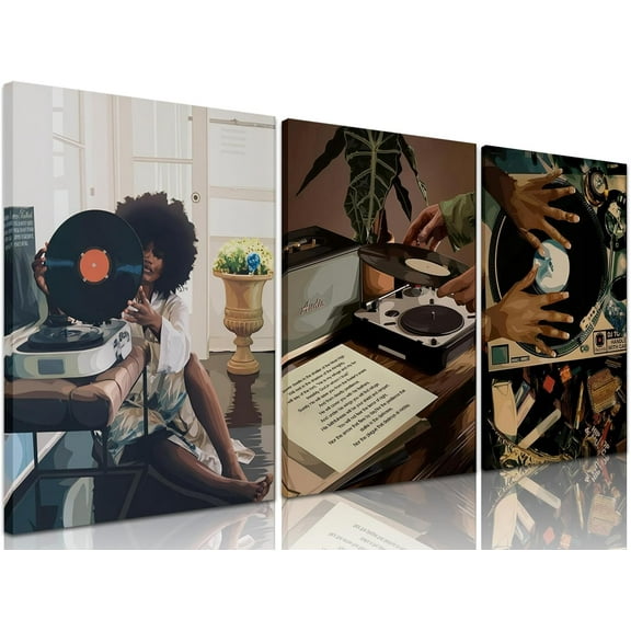 Black And White Dice Canvas Wall Art Set Of 3,Funky Retro Y2k 8 Ball Wall Decor Paintings, Funky Lucky Preppy Posters Prints Pictures For Game Room Apartment Dorm Teenager Room