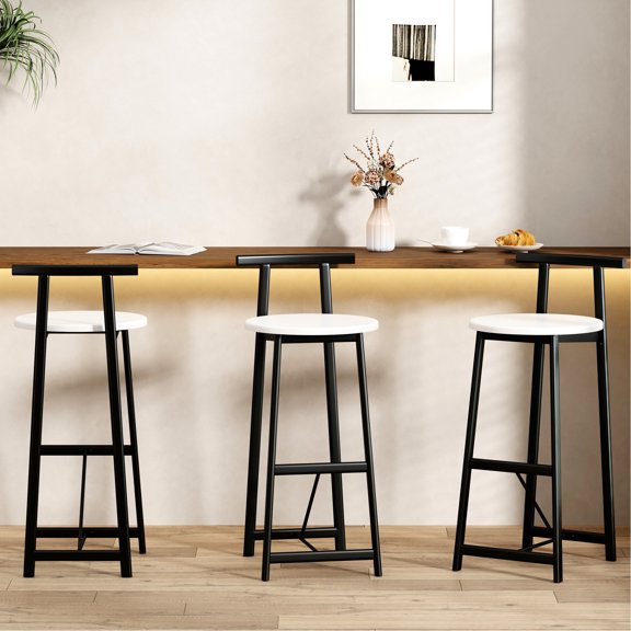 Black & White Dining Stools Set | Multi - scene Application, Ergonomic Design