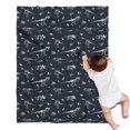 thumbnail image 1 of Black White Dinosaurs Fossils Pattern Blanket,Comfortable Soft Lamb Wool Throw Blanket,All Season,Warm Lightweight Blankets for Sofa Bed Couch Living Room Chair,30"x40", 1 of 4