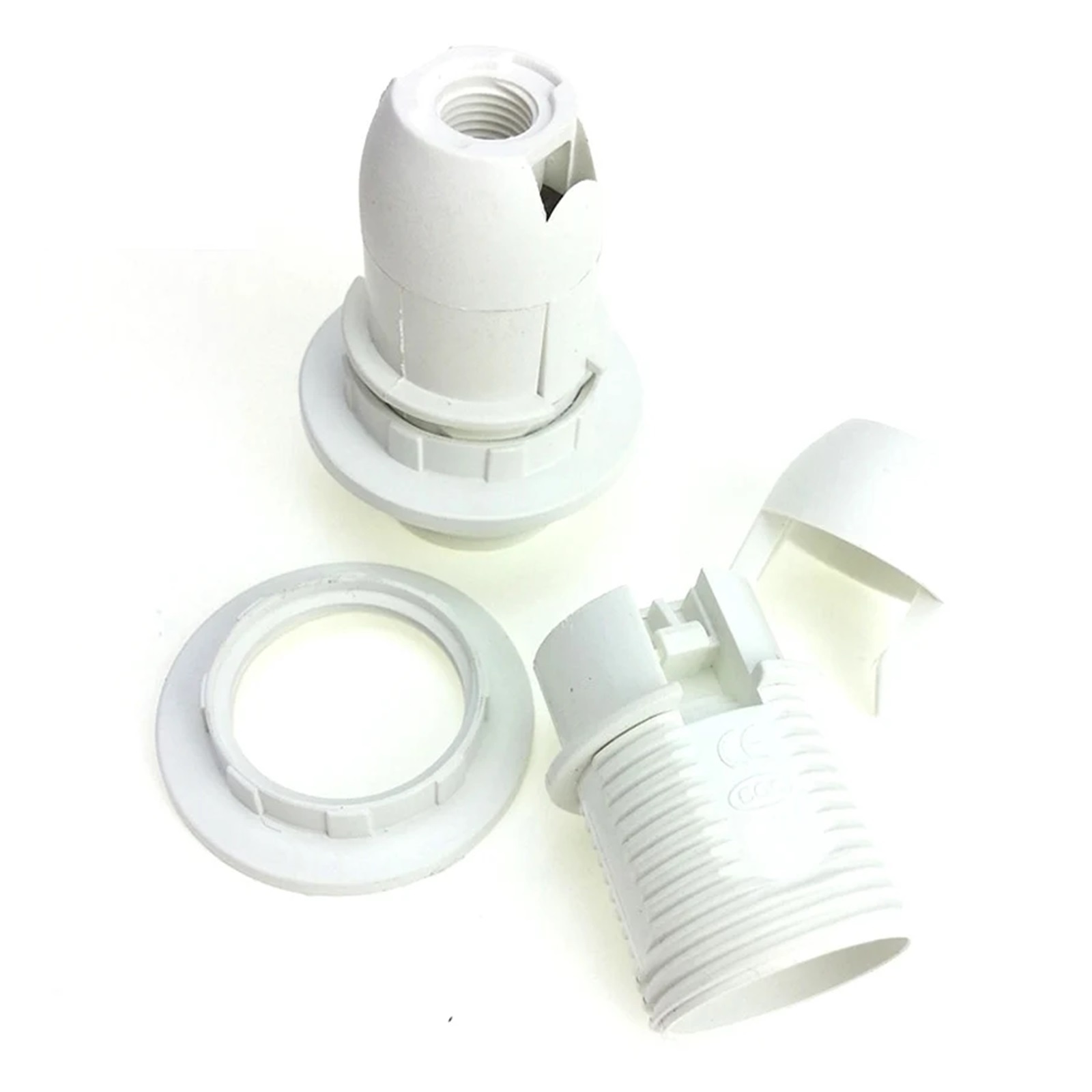 Black White E14 E27 Screw Lamp Holder Table Floor LED Light Head Socket ...