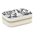 thumbnail image 1 of Black White Easter Velvet Travel Organizer with Removable Compartment - Portable Jewelry Necklace Organizer Box - Gift, 1 of 7