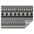 thumbnail image 1 of Black White Ethnic Pattern Rectangle Tablecloth 60"x84",Waterproof Polyester Rectangle Table Cloth, Wipeable Spillproof Polyester Tablecloth for Dining, Camping, Indoor and Outdoor, 1 of 5