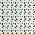 thumbnail image 1 of Ambesonne Black and White Fabric by the Yard Upholstery, Slanted Ovals, 2 Yards, Black and White, 1 of 4
