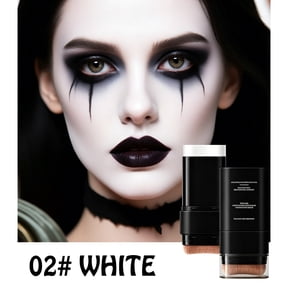 Black White Face Body Stick, Halloween Makeup Paint Clown Makeup Kit, Double Headed Face Paint Cream for Ghost Skeleton Stage Party Cosplay