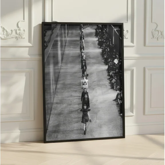 Black & White Fashion Wall Art Editorial Runway Catwalk Photography Print Home Decor Office Wall Art