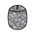 Black White Flower Paisley Pot Holders for Kitchen Heat Resistant