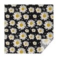 thumbnail image 1 of Black White Flower Pattern Square Tablecloth,Waterproof Square Table Cover,Wipeable Spillproof Washable Table Cover for Home Kitchen Party Decor 42"X42"(107x107cm), 1 of 6