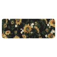 thumbnail image 1 of Black White Flower Sunflower Pattern Kitchen Rug Mat,Kitchen Runner Rugs Non Skid Washable,Decorative Kitchen Floor Mats for Kitchen,Sink,Laundry,17"x47.2", 1 of 7