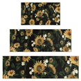 thumbnail image 1 of Black White Flower Sunflower Pattern Kitchen Rugs Sets Of 3,Kitchen Runner Rugs Non Skid Washable,Decorative Kitchen Floor Mats for Kitchen,Sink,Laundry,17"x30"+ 17"x47" + 17"x59", 1 of 6