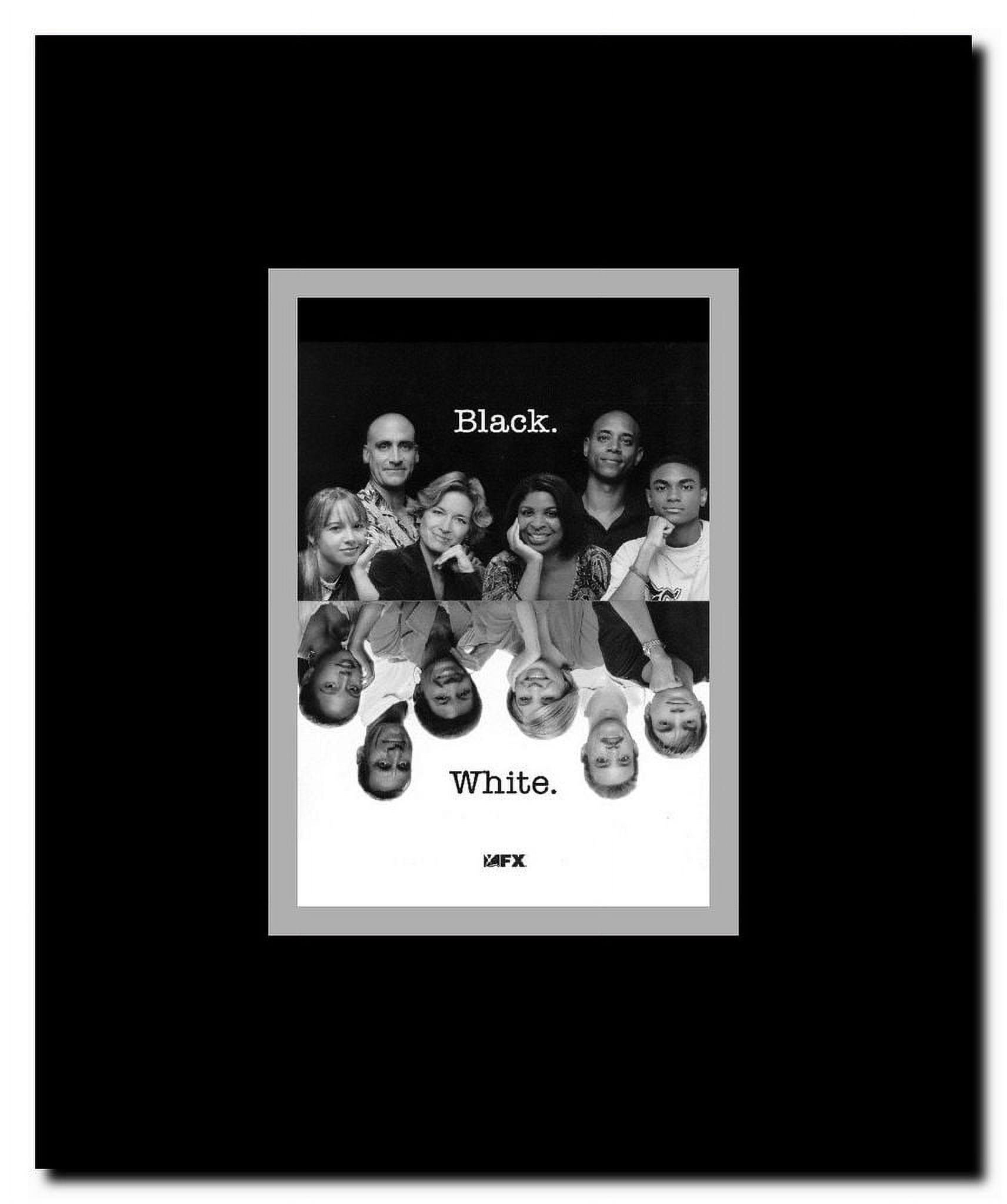 Black. White. Framed Movie Poster