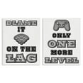 thumbnail image 1 of Stupell Industries Black & White Gamer Quotes 2 Piece Canvas Wall Art Set, design by Marcus Prime, 1 of 7