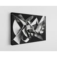thumbnail image 1 of Black and White Geometric Abstract Canvas Wall Art - High-Quality Modern Print - Handcrafted Minimalist Decor - Stylish Wall Art - Gift for Contemporary Spaces, 1 of 7