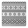 thumbnail image 1 of Black and White Geometric Boho Pattern Square Fitted Tablecloth with Elastic Edge,Square Table Cover,Washable Elastic Table Cover for Home Kitchen Party Decor 36"x36", 1 of 6