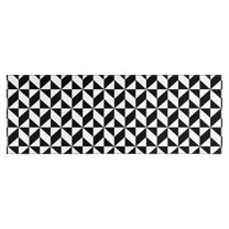 Black White Geometric Checkered Pattern Kitchen Rug Mat,Kitchen Runner Rugs Non Skid Washable,Decorative Kitchen Floor Mats for Kitchen,Sink,Laundry,17"X47"