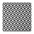 thumbnail image 1 of Black White Geometric Checkered Pattern Square Fitted Tablecloth with Elastic Edge,Square Table Cover,Washable Elastic Table Cover for Home Kitchen Party Decor 34"x34", 1 of 6