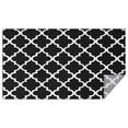 thumbnail image 1 of Black and White Geometric Lattice Pattern Rectangle Tablecloth 60"x102",Waterproof Polyester Rectangle Table Cloth, Wipeable Spillproof Polyester Tablecloth for Dining, Camping, Indoor and Outdoor, 1 of 5