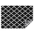 thumbnail image 1 of Black and White Geometric Lattice Pattern Rectangle Tablecloth 60"x84",Waterproof Polyester Rectangle Table Cloth, Wipeable Spillproof Polyester Tablecloth for Dining, Camping, Indoor and Outdoor, 1 of 5