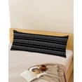 thumbnail image 1 of Black and White Geometric Long Body Pillow Covers, Modern Abstract Art Soft Breathable Throw Pillow Cases with Invisible Zipper, Decorative Pillowcase Pillows Protectors for Sofa Bed Couch 20"x60", 1 of 9