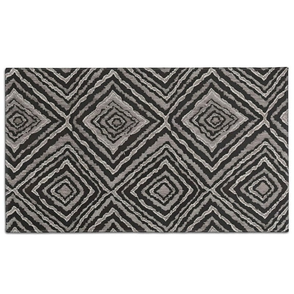 Black and White Geometric Pattern Door Rugs,Washable Non Slip Door Mats Indoor,Decorative Door Mats,Entry Mat Indoor for Entrance,Bedroom,Kitchen,Bathroom,17"x30"