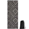 thumbnail image 1 of Black and White Geometric Pattern Hot Yoga Mat Towel Non Slip for Hot Yoga - Quick-Drying Yoga Mat Cover with 4 Corner Pockets with Travel Bag - Hot Yoga Towel Non Slip 74"x26", 1 of 6