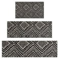 thumbnail image 1 of Black and White Geometric Pattern Kitchen Rugs Sets Of 3,Kitchen Runner Rugs Non Skid Washable,Decorative Kitchen Floor Mats for Kitchen,Sink,Laundry,17"x30"+ 17"x47" + 17"x59", 1 of 6