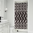 thumbnail image 1 of Black White Geometric Pattern Shower Curtain 36"x72" ,Bathroom Decorative Shower Curtains Set with 12 Hooks,Modern Waterproof Washable Shower Curtain, 1 of 6