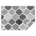 thumbnail image 1 of Black and White Geometric Quatrefoil Pattern Rectangle Tablecloth 60"x84",Waterproof Polyester Rectangle Table Cloth, Wipeable Spillproof Polyester Tablecloth for Dining, Camping, Indoor and Outdoor, 1 of 5