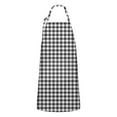thumbnail image 1 of Black White Gingham Checkered Pattern Apron-Garden Aprons for Women with Pockets-Cotton Linen Waterproof Kitchen Cooking Gardening Aprons Adjustable for Kitchen,Cooking,BBQ and Salon 33x27 Inch, 1 of 7