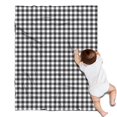 thumbnail image 1 of Black White Gingham Checkered Pattern Blanket,Comfortable Soft Flannel Throw Blanket,All Season,Warm Lightweight Blankets for Sofa Bed Couch Living Room Chair,30"x40", 1 of 4