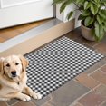 thumbnail image 1 of Black White Gingham Checkered Pattern Door Rugs,Washable Non Slip Door Mats Indoor,Decorative Door Mats,Entry Mat Indoor for Entrance,Bedroom,Kitchen,Bathroom,16"x24", 1 of 6