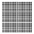 thumbnail image 1 of Black White Gingham Checkered Pattern Summer Placemats Table Placemats Set Of 6-Linen Kitchen Washable Placemats Table Mats 11.8"x17.7" Non-Slip Heat Resistant, 1 of 5