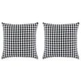 thumbnail image 1 of Set of 2 Black and White Gingham Pillow Cover, 20", 1 of 6