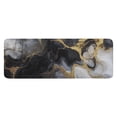 thumbnail image 1 of Black White Gold Marble Pattern Kitchen Rug Mat,Kitchen Runner Rugs Non Skid Washable,Decorative Kitchen Floor Mats for Kitchen,Sink,Laundry,17"x47.2", 1 of 7