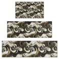 thumbnail image 1 of Black White Gold Marble Pattern Kitchen Rugs Sets Of 3,Kitchen Runner Rugs Non Skid Washable,Decorative Kitchen Floor Mats for Kitchen,Sink,Laundry,17"x30"+ 17"x47" + 17"x59", 1 of 6