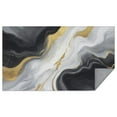 thumbnail image 1 of Black White Gold Marble Pattern Rectangle Tablecloth 60"x102",Waterproof Polyester Rectangle Table Cloth, Wipeable Spillproof Polyester Tablecloth for Dining, Camping, Indoor and Outdoor, 1 of 6